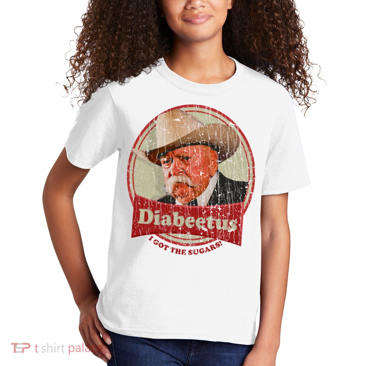 Diabeetus I Got The Sugars Distressed Kids T-Shirt