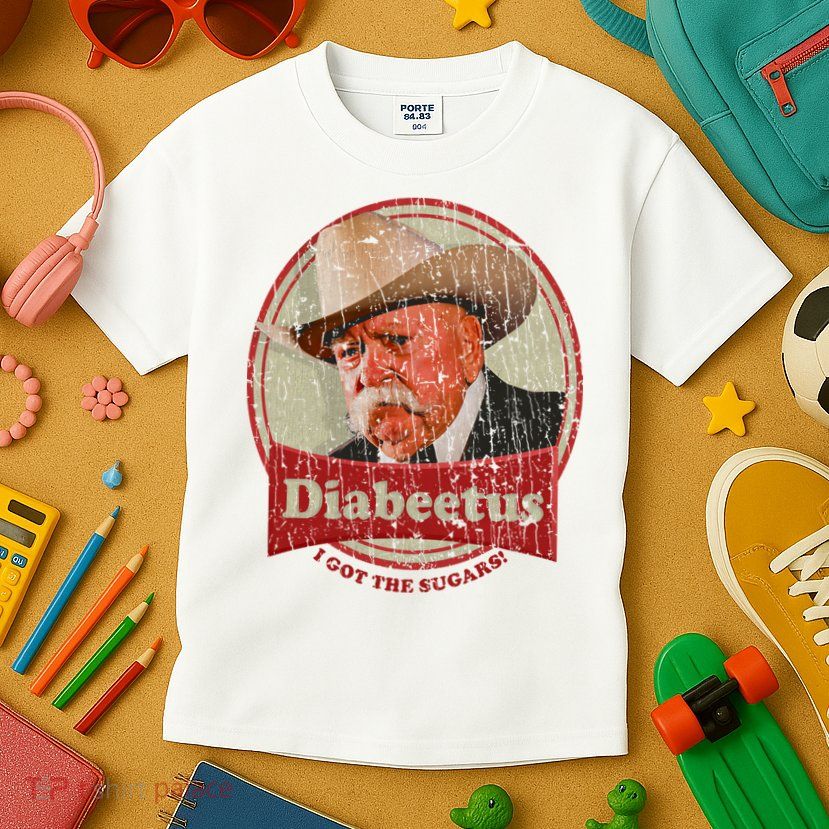 Diabeetus I Got The Sugars Distressed Kids T-Shirt