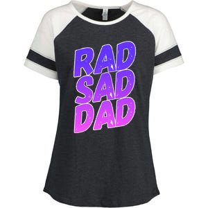 Rad Sad Dad Gift Enza Ladies Jersey Colorblock Tee