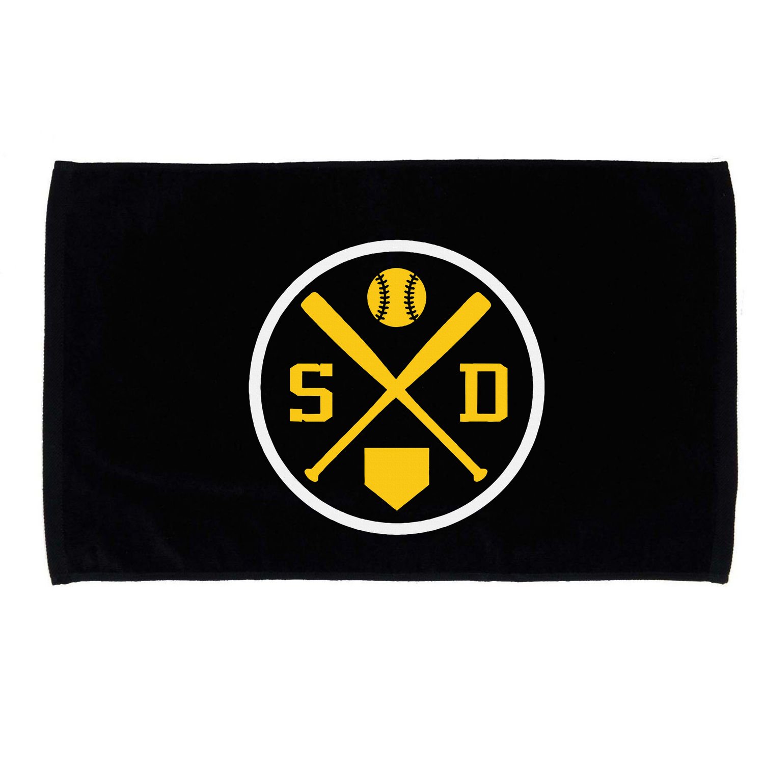 Retro San Diego Baseball Emblem Vintage Sd Microfiber Hand Towel