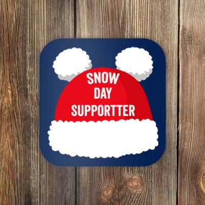 Retro Snow Day Supporter Fun Teacher Retro Snow Day Supporter Fun Teacher Coaster