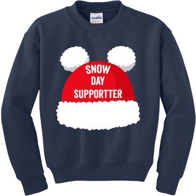 Retro Snow Day Supporter Fun Teacher Retro Snow Day Supporter Fun Teacher Kids Sweatshirt