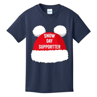 Retro Snow Day Supporter Fun Teacher Retro Snow Day Supporter Fun Teacher Kids T-Shirt