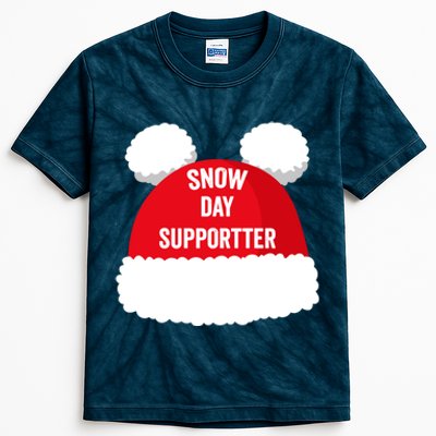 Retro Snow Day Supporter Fun Teacher Retro Snow Day Supporter Fun Teacher Kids Tie-Dye T-Shirt