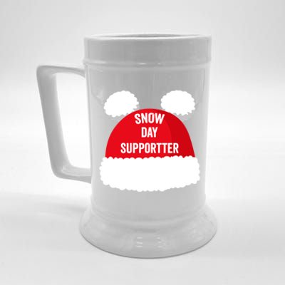 Retro Snow Day Supporter Fun Teacher Retro Snow Day Supporter Fun Teacher Beer Stein