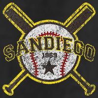 Retro San Diego Baseball Sd 7 Panel Mesh Trucker Snapback Hat