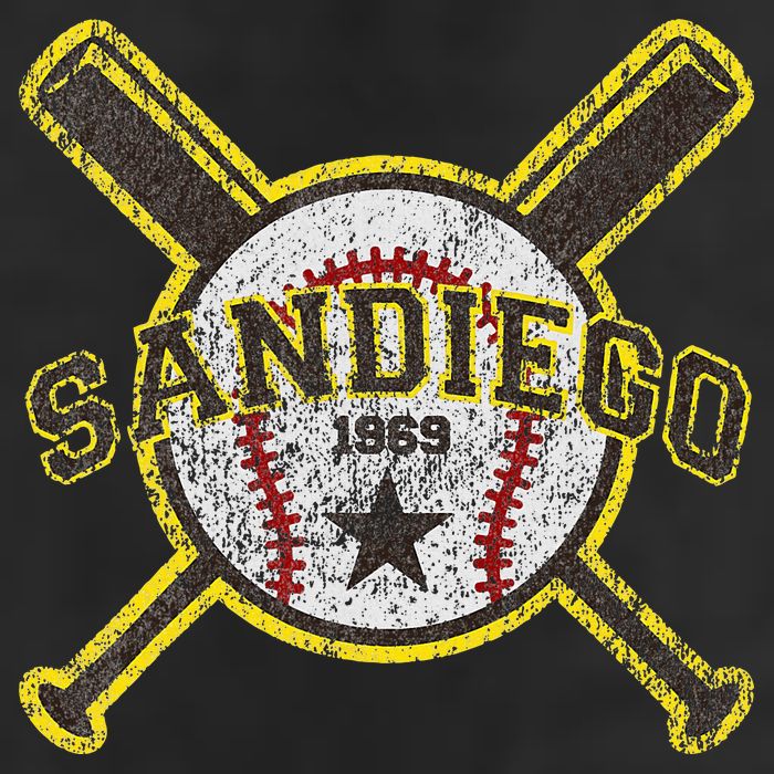 Retro San Diego Baseball Sd 7 Panel Mesh Trucker Snapback Hat