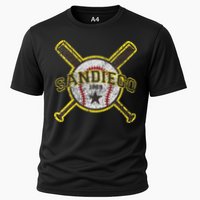 Retro San Diego Baseball Sd Cooling Performance Crew T-Shirt