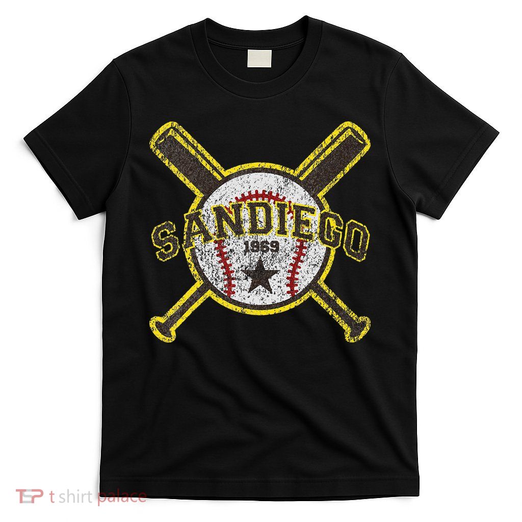 Retro San Diego Baseball Sd T-Shirt
