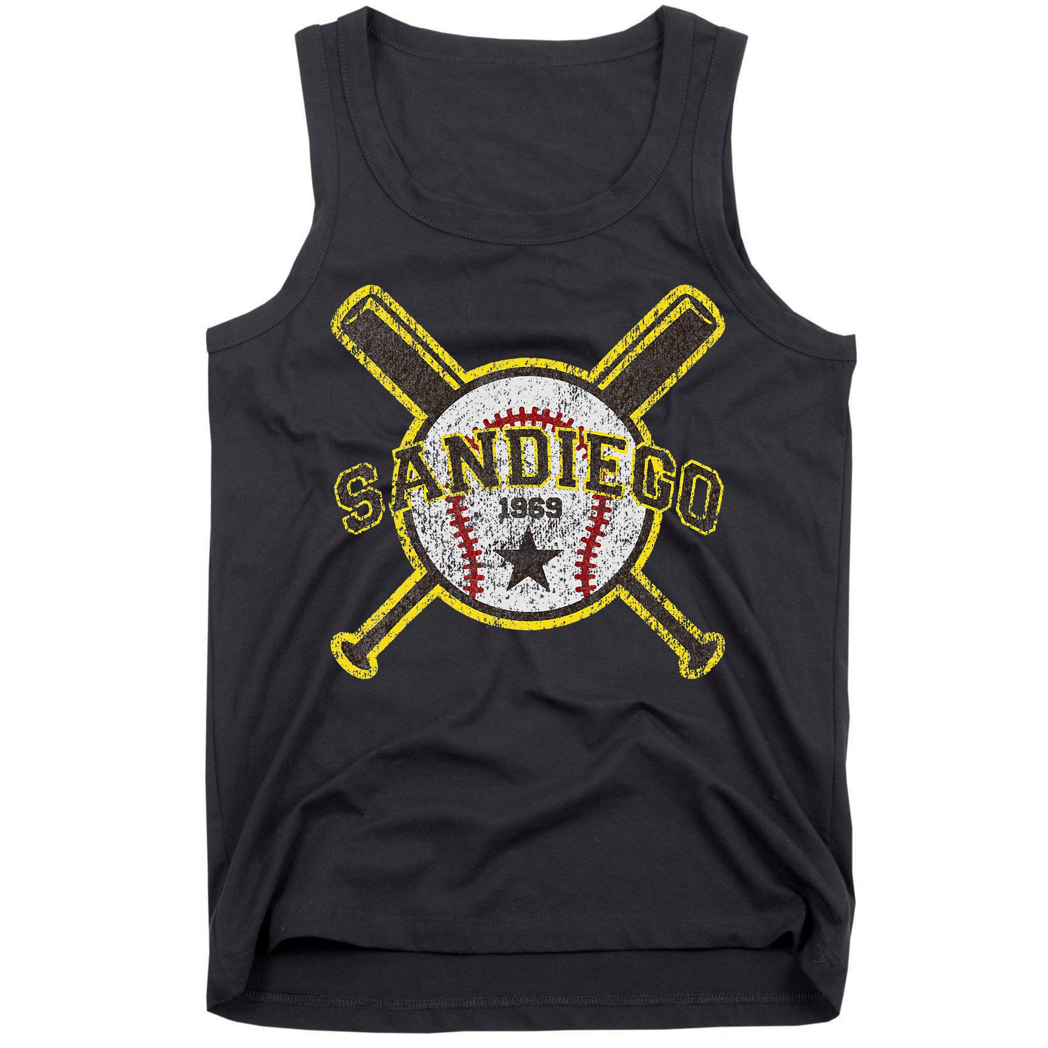 Retro San Diego Baseball Sd Tank Top