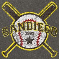 Retro San Diego Baseball Sd Cotton Canvas Backpack