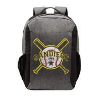 Retro San Diego Baseball Sd Vector Backpack