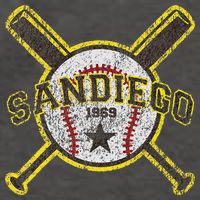 Retro San Diego Baseball Sd Vector Backpack