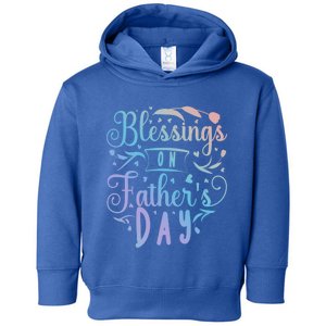 Retro Son Daughter Family Matching Blessing On Father's Day Gift Toddler Hoodie