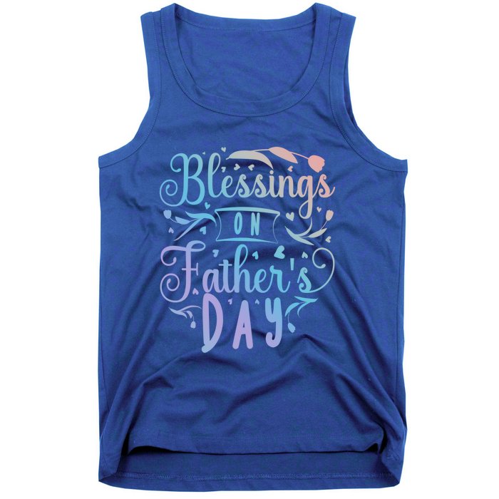 Retro Son Daughter Family Matching Blessing On Father's Day Gift Tank Top