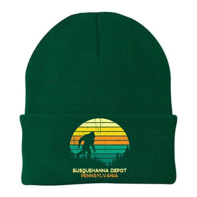 Retro Susquehanna Depot Pennsylvania Big Foot Souvenir Knit Cap Winter Beanie