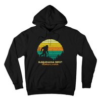 Retro Susquehanna Depot Pennsylvania Big Foot Souvenir Hoodie