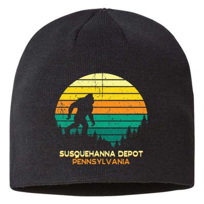 Retro Susquehanna Depot Pennsylvania Big Foot Souvenir Sustainable Beanie