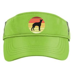 Retro Sunset Dog Lover Adult Drive Performance Visor