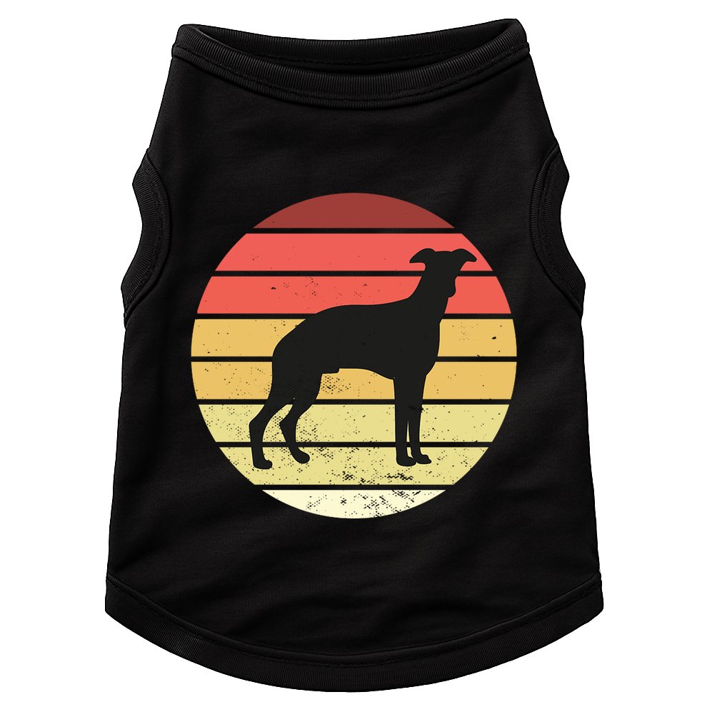 Retro Sunset Dog Lover Doggie Tank