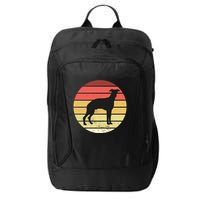 Retro Sunset Dog Lover City Backpack