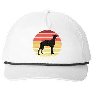 Retro Sunset Dog Lover Snapback Five-Panel Rope Hat