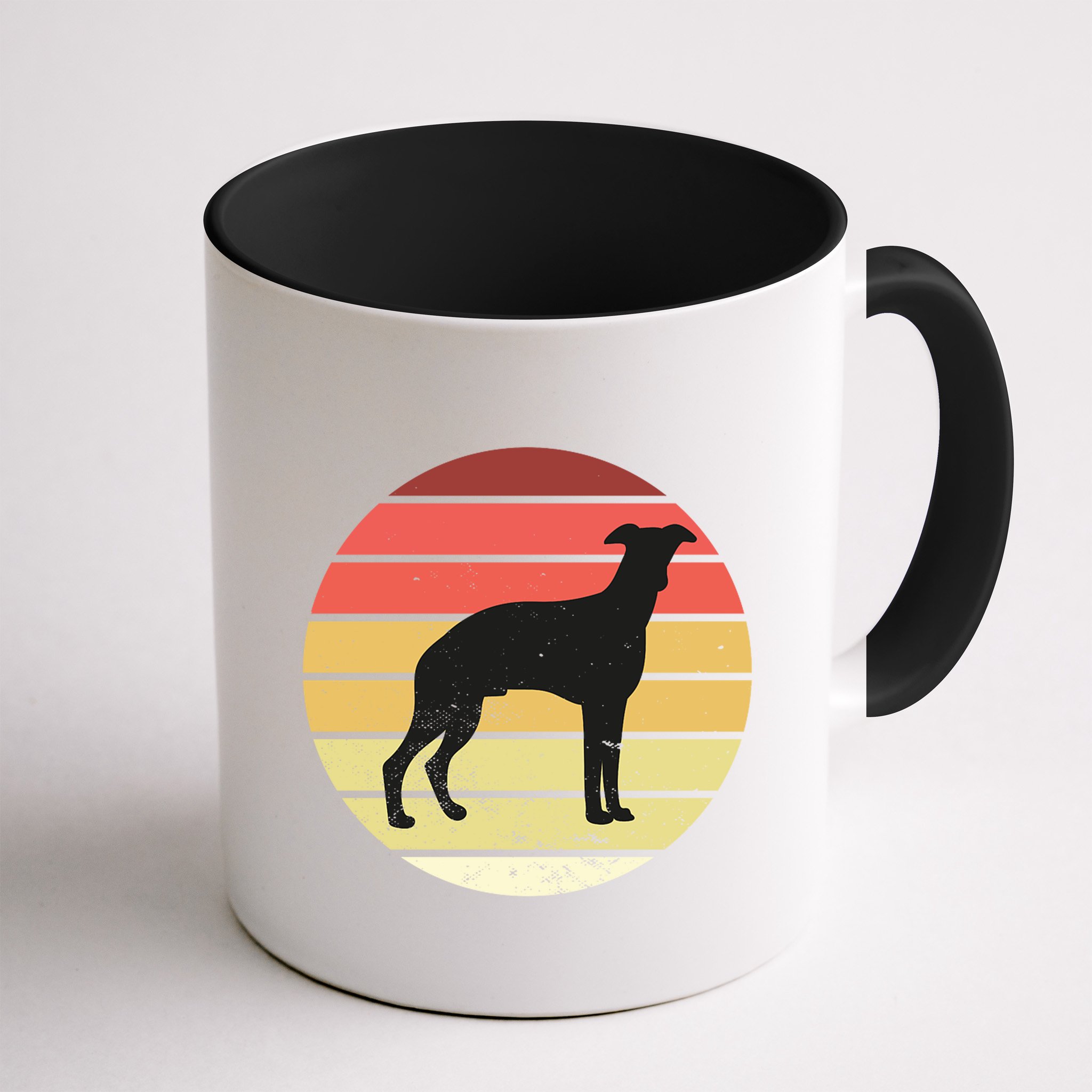 Retro Sunset Dog Lover Mug