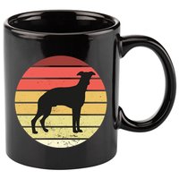 Retro Sunset Dog Lover 11oz C Handle Ceramic Mug