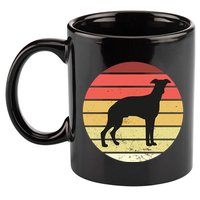 Retro Sunset Dog Lover 11oz C Handle Ceramic Mug