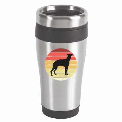Retro Sunset Dog Lover 16oz Travel Tumbler