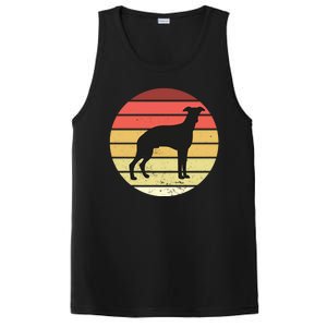 Retro Sunset Dog Lover PosiCharge Competitor Tank