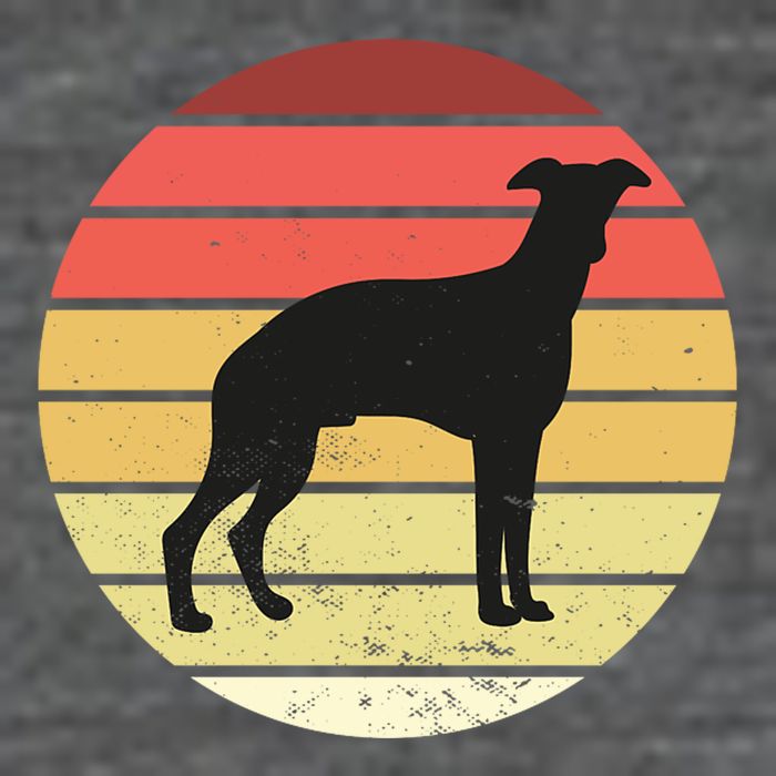Retro Sunset Dog Lover 7 Panel Mesh Trucker Snapback Hat
