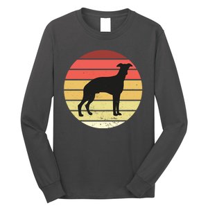 Retro Sunset Dog Lover Long Sleeve Shirt