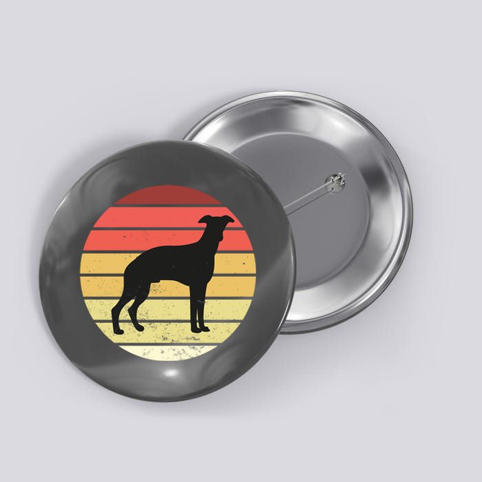 Retro Sunset Dog Lover Button