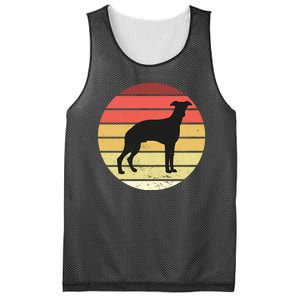 Retro Sunset Dog Lover Mesh Reversible Basketball Jersey Tank