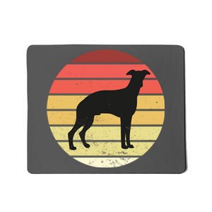 Retro Sunset Dog Lover Mousepad