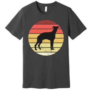 Retro Sunset Dog Lover Premium T-Shirt