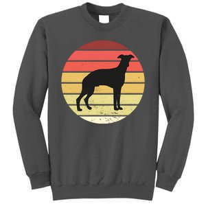 Retro Sunset Dog Lover Tall Sweatshirt