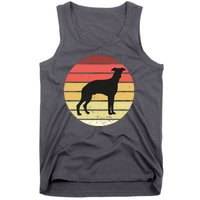 Retro Sunset Dog Lover Tank Top