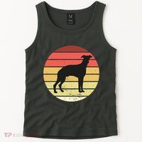 Retro Sunset Dog Lover Tank Top