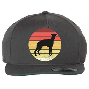 Retro Sunset Dog Lover Wool Snapback Cap