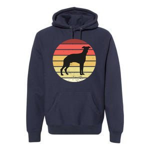 Retro Sunset Dog Lover Premium Hoodie