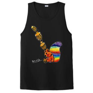 Rainbow Squirrel Drawing PosiCharge Competitor Tank