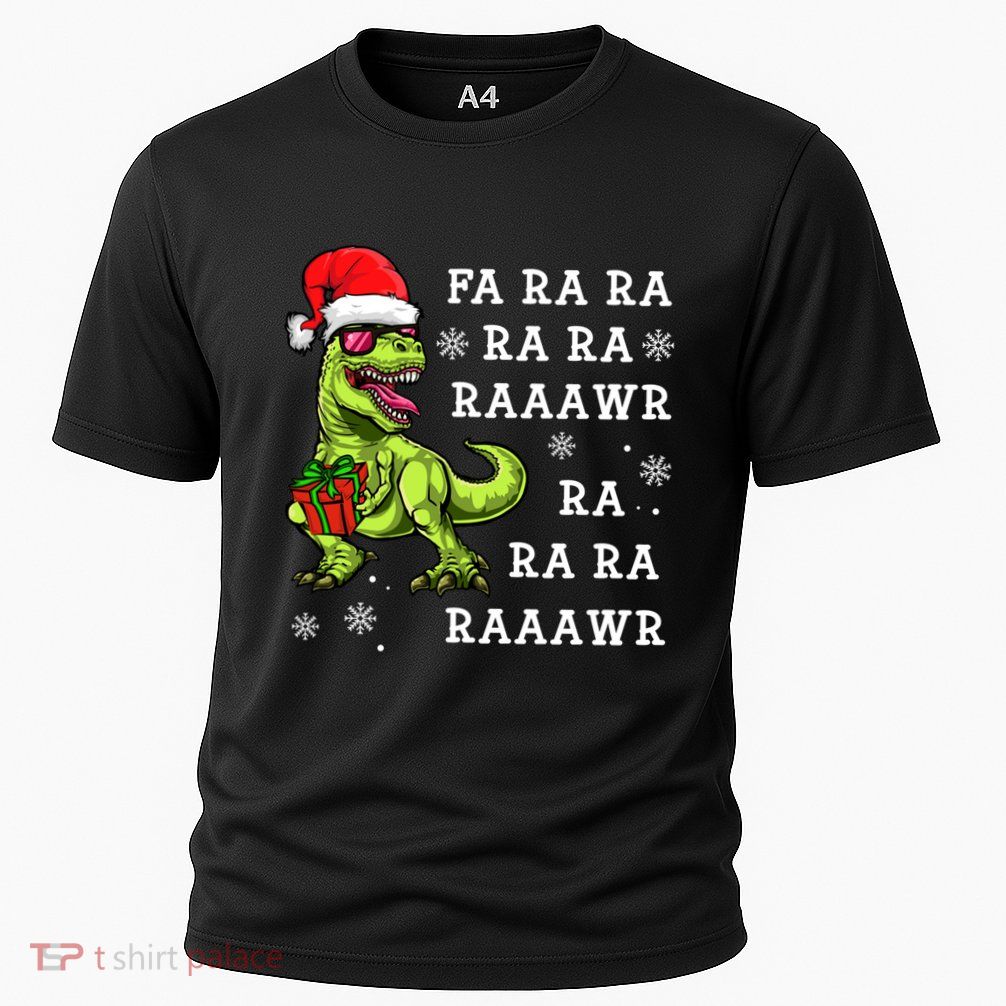 Rawr Santa Dino Great Gift Christmas Trex Dinosaur Gift Performance Shirt