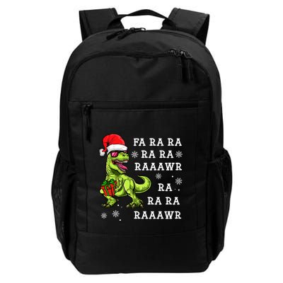 Rawr Santa Dino Great Gift Christmas Trex Dinosaur Gift Backpack