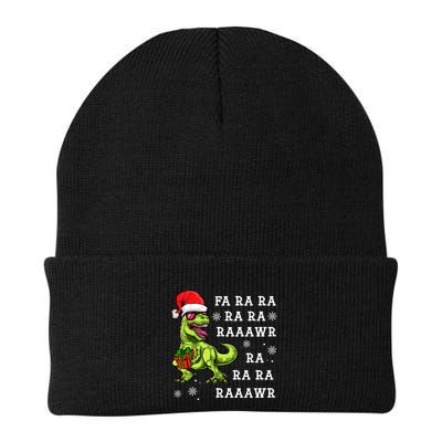 Rawr Santa Dino Great Gift Christmas Trex Dinosaur Gift Beanie