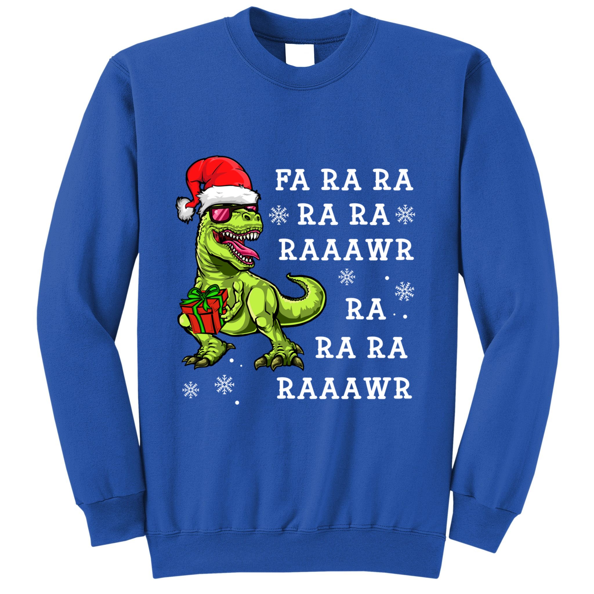 Rawr Santa Dino Great Gift Christmas Trex Dinosaur Gift Sweatshirt