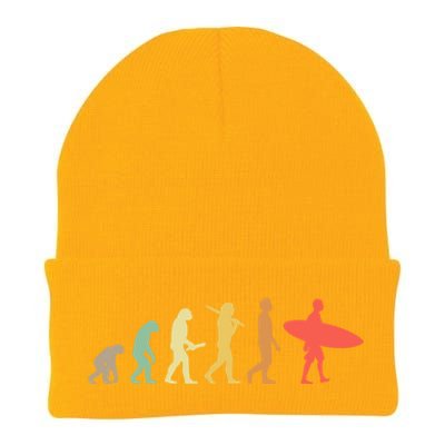 Retro Surfing Evolution Gift For Surfers Meaningful Gift Knit Cap Winter Beanie