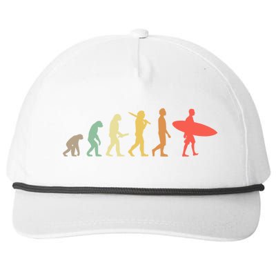 Retro Surfing Evolution Gift For Surfers Meaningful Gift Snapback Five-Panel Rope Hat