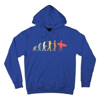 Retro Surfing Evolution Gift For Surfers Meaningful Gift Hoodie